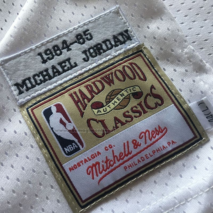 Maglia Chicago Bulls Michael Jordan NO 23 Hardwood Classics 1984-85 Bianco